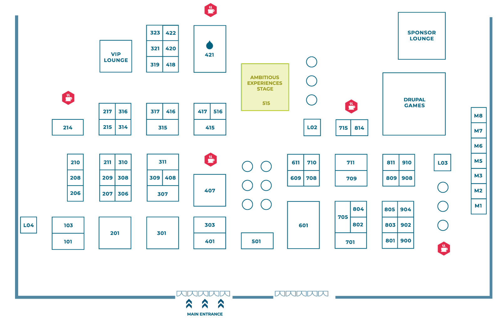 Exhibit Floor Plan DrupalCon